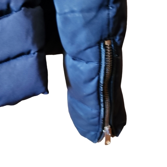 Zara Basic outerwear black anorak puffer  zip up long sleeve winter jacket - Picture 10 of 12